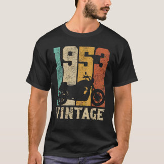70:e Bikernas Vintage 1953 Motorcykel T Shirt