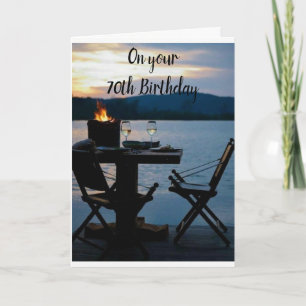 "70:e BIRTHDAY" CELEBRATE SJÖ STIL Kort