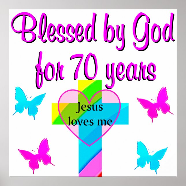 70:E BIRTHDAY PRAYER POSTER (Framsidan)