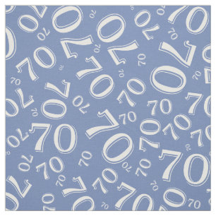 70:e Coolan Antal Mönster Blue och White 70 Tyg
