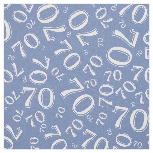 70:e Coolan Antal Mönster Blue och White 70 Tyg (Provkarta)
