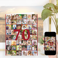70:e eller vilken ålder som helst Foto Collage Big