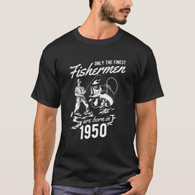 70:e födelsedag 1950 Fiske T Shirt (Framsida)