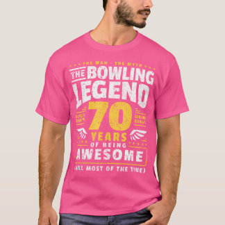 70:e födelsedag 70 år gammal Bowlareare T Shirt