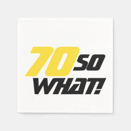70:e födelsedag 70 Så vad roligt Party Pappersservett