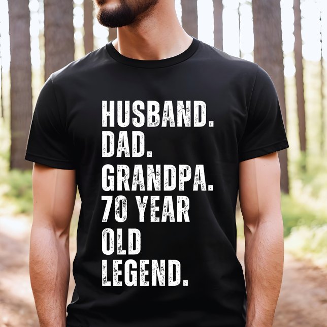 70:e födelsedag - Born i Pappa 1954 Make T Shirt (Skapare uppladdad)