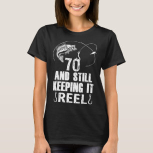 70:e födelsedag Fiske efter 70 år Gammal fiskare T Shirt