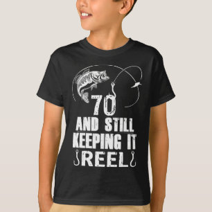 70:e födelsedag Fiske efter 70 år Gammal fiskare T Shirt