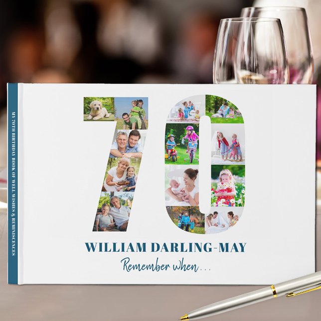 70:e födelsedag Fotokollage kommer ihåg när ... Bl Gästböcker (Skapare uppladdad)