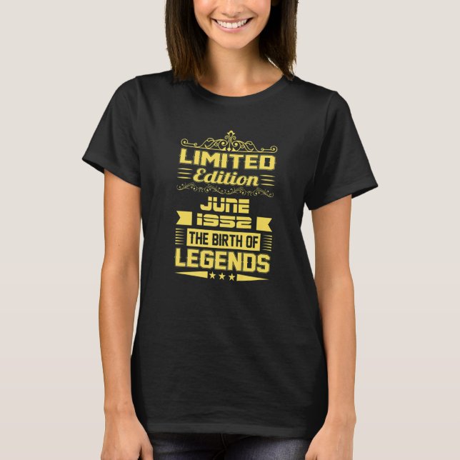 70:e födelsedag juni 1952 6 t shirt (Framsida)