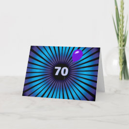 70:e födelsedag Optisk nybild Kort
