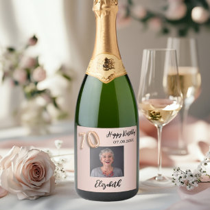 70:e födelsedag ro guld rosa