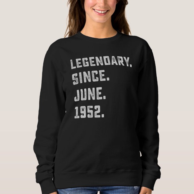 70:e födelsedag sedan juni 1952 70 år t shirt (Framsida)