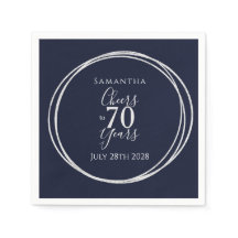 70:e födelsedag Silver Cheers till 70 år Party