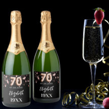 70:e födelsedag svarta stjärnor ro guld