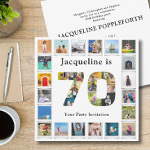 70:e födelsedag utforma en egen fotosamling