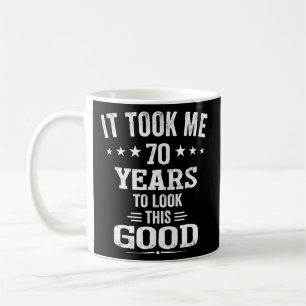 70:e födelsedagen 70 år gammal födelsedag  kaffemugg