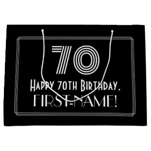 70:e födelsedagen - Art Deco Inspired Titta "70" &