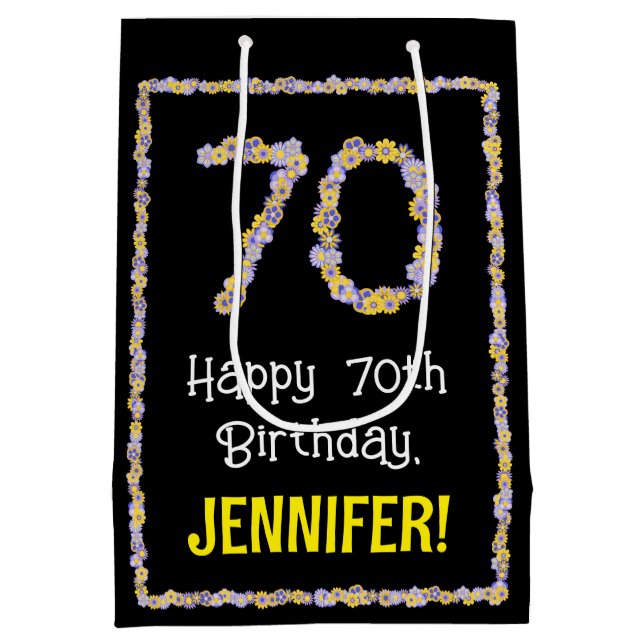 70:e födelsedagen: Blommigt Flowers Number, eget n (Baksidan)