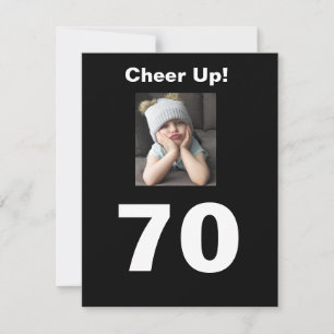 70:e födelsedagen Cheer up Celebrate Cute Girl
