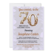 70:e födelsedagen Elegant Party