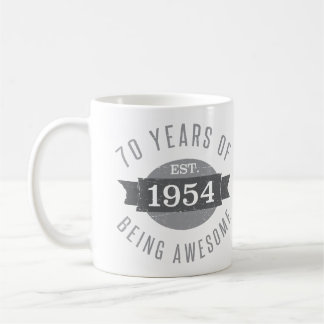 70:e födelsedagen Fantastisk 1954 Kaffemugg
