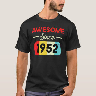 70:e födelsedagen Fantastisk sedan 1952 Tees Vinta T Shirt