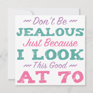 70:e födelsedagen för kvinnor kort