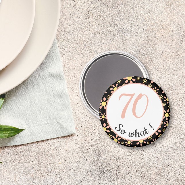 70:e födelsedagen Funny 70, så vilken motiv? Magnet (Skapare uppladdad)