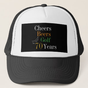 70:e födelsedagen Golf Cheers Öl Keps