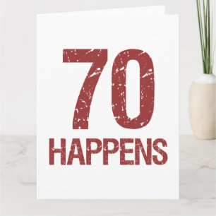 70:e födelsedagen Humor Kort