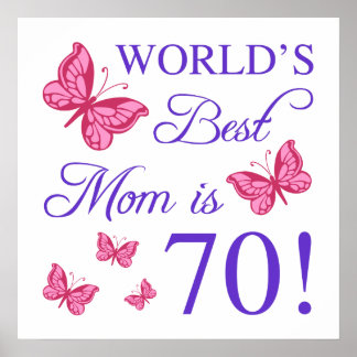 70:e födelsedagen i Mamma Poster