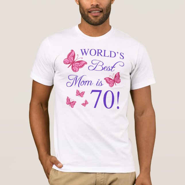 70:e födelsedagen i Mamma Tee Shirt (Framsida)