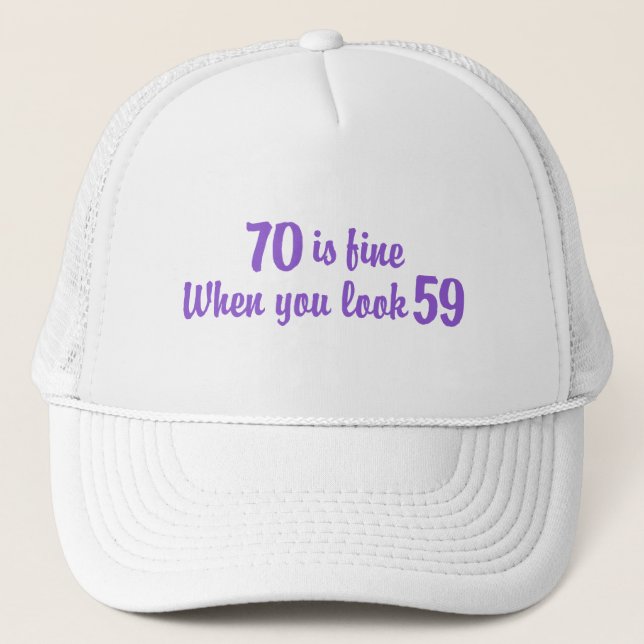 70:e födelsedagen keps (Framsida)