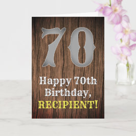 70:e födelsedagen: Land Westernare Inspired Titta, Kort