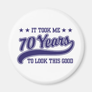 70:e födelsedagen magnet