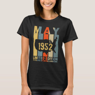 70:e födelsedagen maj 1952 70 år efter att ha vari t shirt