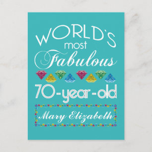 70:e födelsedagen: Mest färglösa citattecken Turko Vykort