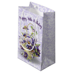 70:e födelsedagen Pansy Basket Snöre