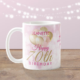 70:e födelsedagsballongen kaffemugg