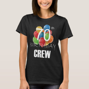 70:e födelsedagsbesättningen 70 Party-besättningsg T Shirt