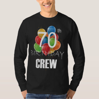 70:e födelsedagsbesättningen 70 Party-besättningsg T Shirt