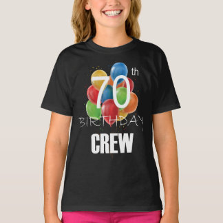 70:e födelsedagsbesättningen 70 Party Crew Group G T Shirt