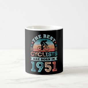 70:e födelsedagscykling Gift Best Cyclist, född Kaffemugg