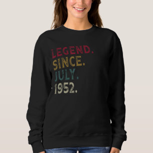 70:e födelsedagsdagen sedan juli 1952 70 år gammal t shirt