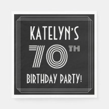 70:e Födelsedagsfesten: Art Deco Stil + anpassat n