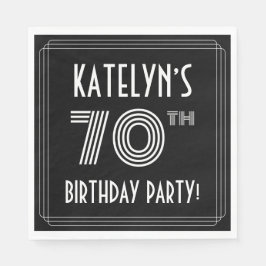 70:e Födelsedagsfesten: Art Deco Stil + anpassat n Pappersservett