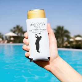 70:e Födelsedagsfesten Golfer Elegant Par 70:e