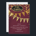 70:e Födelsedagsfesten Pennant Banner Confetti Inbjudningar<br><div class="desc">Har du en fantastisk kvinna i ditt liv som blir sjuttio? Mor, Moster, syster, vän eller mormor? Fira ett 70:e Födelsedagsfest tema som har glitz och glamor! Slimmad. Modern. Chic. Underskattat glam - med glittrande vimpelbanderoller i två skuggor av glitter med mousserande pepparkonger i olika storlekar och skuggor av guld....</div>