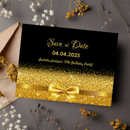 70:e födelsedagsfesten svart guld-båge sparar datu vykort